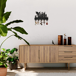 Wood & Iron Wall Mounted Hangers&nbsp;HJEW-WH0055-110