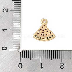 Brass Micro Pave Cubic Zirconia Pendants&nbsp;KK-R219-36B-G