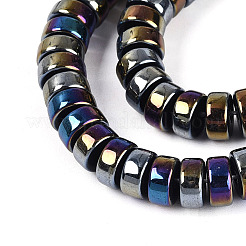 AB Color Plated Opaque Glass Beads Strands&nbsp;GLAA-T026-4x8mm-P01