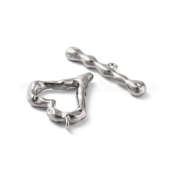 Non-Tarnish 304 Stainless Steel Toggle Clasps&nbsp;STAS-A092-08A-P