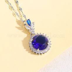 Flat Round Brass Micro Pave Cubic Zirconia Stud Dangle Earrings & Pendant Necklaces & Rings&nbsp;FS-WG5AAF4-04