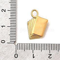 304 Stainless Steel Pendants&nbsp;STAS-P411-02E-G