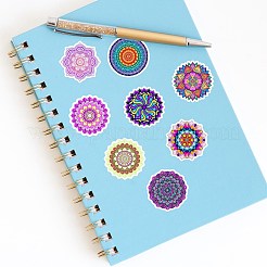 Mandala PVC Plastic Sticker Labels&nbsp;X-STIC-PW0005-04