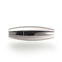 Tarnish Resistant 304 Stainless Steel Magnetic Clasps with Glue-in Ends&nbsp;LS-STAS-Q211-31A