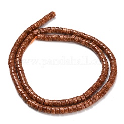 Synthetic Goldstone Beads Strands&nbsp;G-Z110-A37-2x4mm-01