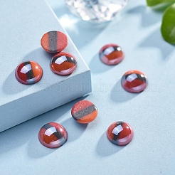 Opaque Glass Cabochons&nbsp;GGLA-S038-12E-8mm