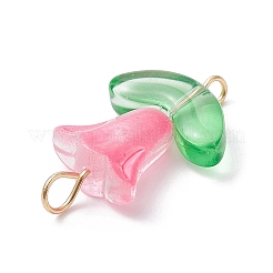 Glass Connector Charms&nbsp;PALLOY-JF02434