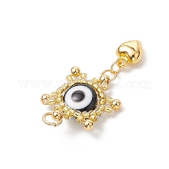 Glass Seed Beaded Eye Pendants&nbsp;PALLOY-MZ00634