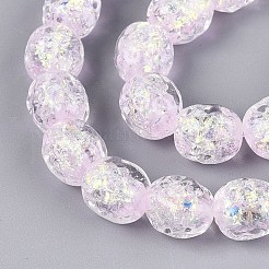 Handmade Foil Glass Beads Strands&nbsp;FOIL-Q002-05F