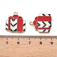 Christmas Light Gold Plated Alloy Enamel Pendants&nbsp;FIND-T009-05-RS