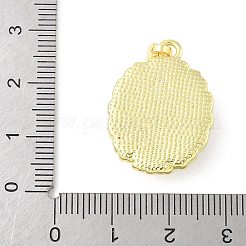 Brass Enamel Pendants&nbsp;KK-Z101-09G-E02