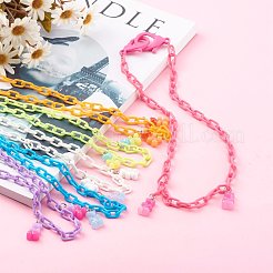 Personalized Resin Bear Pendant Necklaces&nbsp;NJEW-JN03434