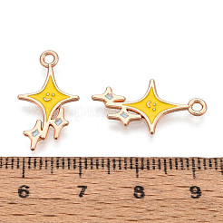 Alloy and Enamel Pendants&nbsp;ENAM-T021-40G-A