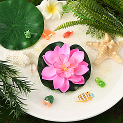 Artificial EVA Foam Lotus Leaf & Flower&nbsp;AJEW-SP0003-26E