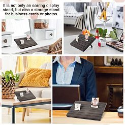 7-Slot Wooden Place Card Display Stands&nbsp;ODIS-WH0029-52B