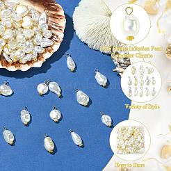 65Pcs 13 Styles ABS Plastic Imitation Pearl Pendants&nbsp;PALLOY-CJ00169