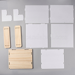 3-Tier Rectangle Clear Acrylic Minifigures Display Boxes&nbsp;ODIS-WH0017-104B