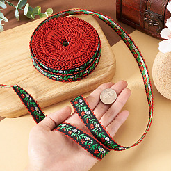 10Yards Polyester Flower Ribbon&nbsp;OCOR-TA0003-63B
