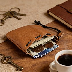 Leather Drawstring Bags&nbsp;ABAG-CL0001-38B