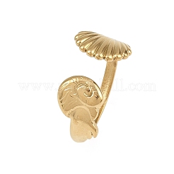 304 Stainless Steel Open Cuff Rings for Women&nbsp;LS-RJEW-A089-01C-G