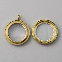 304 Stainless Steel Locket Pendants&nbsp;LS-STAS-WH0027-44G
