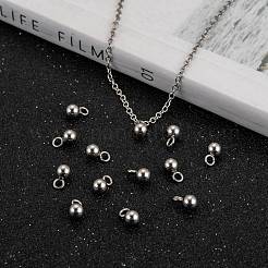 Tarnish Resistant 201 Stainless Steel 3D Ball Round Charms Pendants&nbsp;STAS-Q171-05