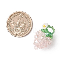 Glass Seed Beaded Pendants&nbsp;PALLOY-MZ01238