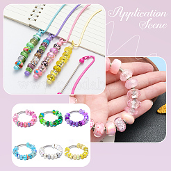 120Pcs Resin European Beads&nbsp;RPDL-PA0001-02