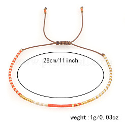 Bohemian Style Cylinder Glass Seed Beaded Braided Bead Bracelets&nbsp;IR5631-1