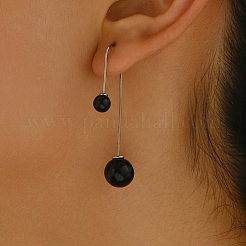 Stainless Steel Round Dangle Earrings&nbsp;ZA6944