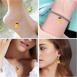 10Pcs Graduation Theme Resin Pendants&nbsp;RESI-YW0004-71