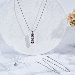 DIY Stainless Steel Pendant Necklaces Making Kits&nbsp;DIY-CN0003-75RG