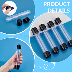 5Pcs PVC Plastic Transparent Storage Tube&nbsp;FIND-GA0008-68B