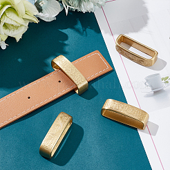 4Pcs 2 Style Brass Loop Keepers&nbsp;KK-WR0001-09