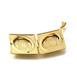 Brass Locket Pendants&nbsp;X-KK-Q066-26G