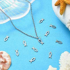 304 Stainless Steel Charms&nbsp;STAS-CJC0008-10P-02