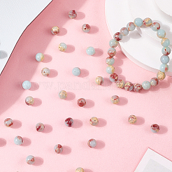 100Pcs Synthetic Aqua Terra Jasper Beads&nbsp;G-SP0001-34