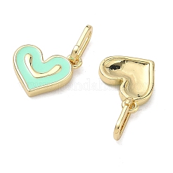 Brass Enamel Pendant Decorations&nbsp;KK-F933-05B-G