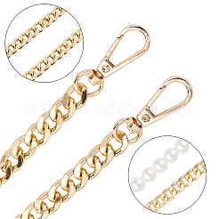 Aluminium Bag Strap&nbsp;FIND-WH0056-15G