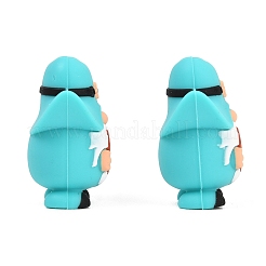 Cowboy Theme Silicone Focal Beads&nbsp;SIL-G014-01D