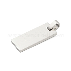304 Stainless Steel Stamping Blank Tag Pendants&nbsp;STAS-Z126-03P-03