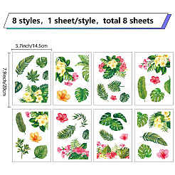 8 Sheets 8 Styles PVC Waterproof Wall Stickers&nbsp;DIY-WH0345-224