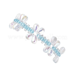 Imitation Austrian Crystal Bicone Beads Braided Bead Bracelets for Women&nbsp;BJEW-MZ00177-02