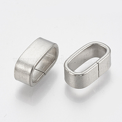 Tarnish Resistant 304 Stainless Steel Slide Charm&nbsp;STAS-T031-06