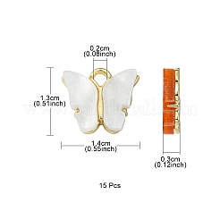 15Pcs Acrylic Charms&nbsp;MACR-YW0002-12KCG