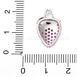 Brass Micro Pave Cubic Zirconia Pendants&nbsp;KK-F895-17A-P