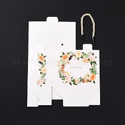Rectangle Paper Gift Boxes with Handle Rope&nbsp;CON-B010-03B