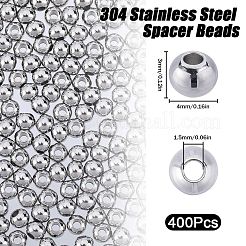 304 Stainless Steel Spacer Beads&nbsp;STAS-SC0006-87B