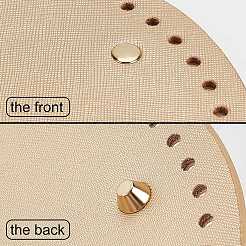 PU Leather Flat Round Bag Bottom&nbsp;FIND-PH0002-04