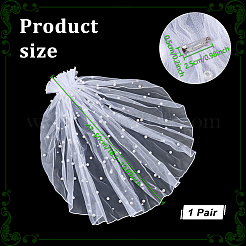 Polyester Mesh Shawl Sleeves&nbsp;AJEW-WH0485-44
